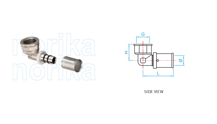 PEX Press-Fit FI Elbow  (Type F5)