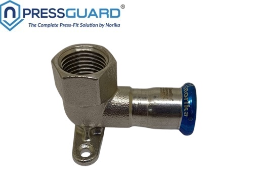 Stainless Steel 304 Press Fit Wall Plate Elbow