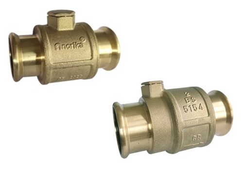 Press-Fit Brass CR Spring Check Valve With Inspection Hole