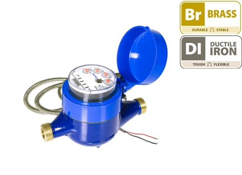 Epoxy-Coated Multi-Jet Dry-Dial Photoelectric Direct-Reading Water Meter With MODBUS RTU Via 2-Core M-BUS interface (R80)