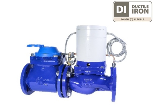 Multi Jet / Woltman Dry Dial Photoelectric Direct Reading Water Meter With Valve  Controlled