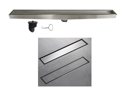 Stainless Steel Decorative Linear Shower Drain ( For Marble)