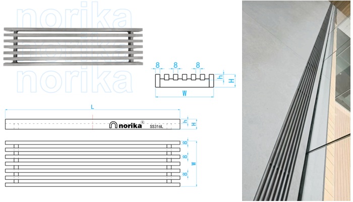 Stainless Steel AISI316L Linear Grating GCB